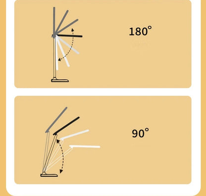 4000mAh Chargeable Folding table lamp eye protection touch dimmable LED lamp bedroom reading USB rechargeable