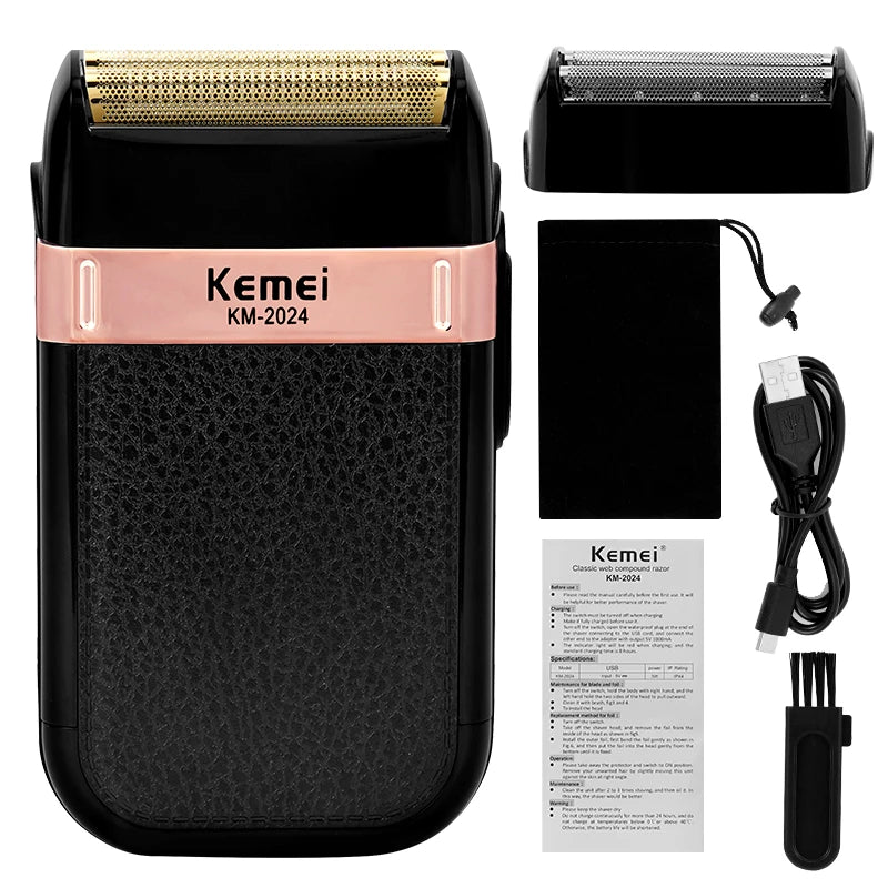 Professional Hair Trimmer Gold Clipper For Men Rechargeable Barber Cordless Hair Cutting T Machine Hair Styling Beard Trimmer