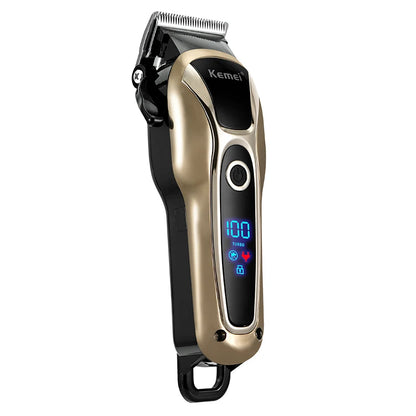 Professional Hair Trimmer Gold Clipper For Men Rechargeable Barber Cordless Hair Cutting T Machine Hair Styling Beard Trimmer