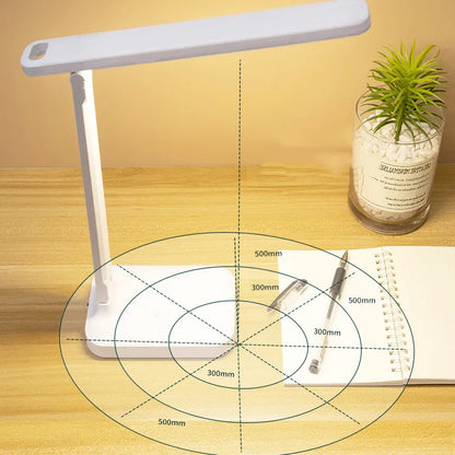 4000mAh Chargeable Folding table lamp eye protection touch dimmable LED lamp bedroom reading USB rechargeable