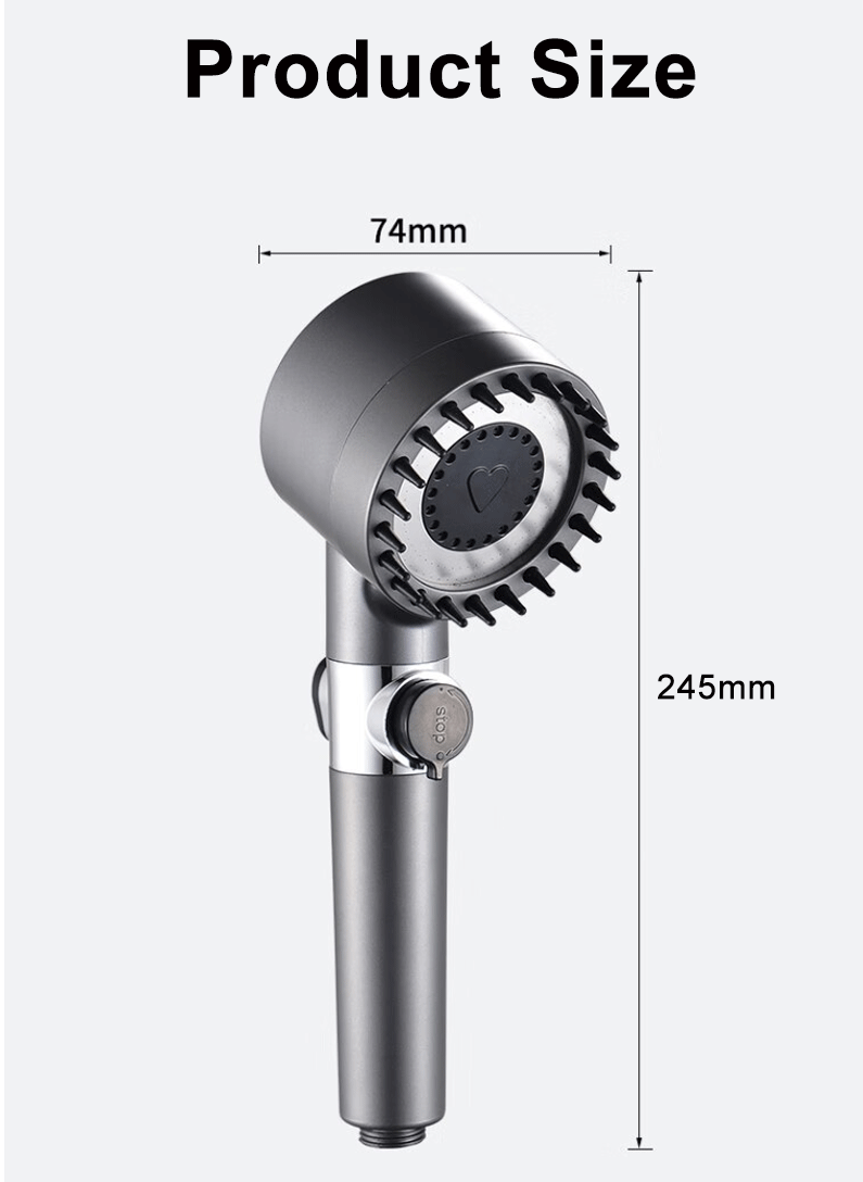 4 Modes Shower Head High Pressure Showerhead