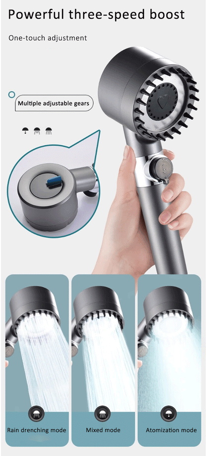 4 Modes Shower Head High Pressure Showerhead